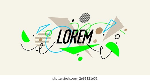 Fondo Abstractas para el diseño. Una Plantilla para la publicidad en un estilo moderno. Ilustración con estilo para el cartel. Gráficos con estilo