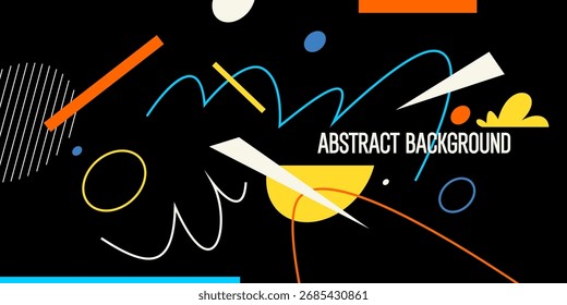 Abstract background for design. A template for advertising in a modern style. Stylish illustration for the poster. Trendy stylish graphics