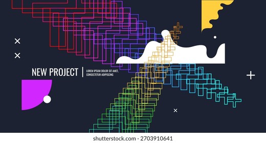 Fondo Abstractas para el diseño. Una Plantilla para la publicidad en un estilo moderno. Ilustración con estilo para el cartel. Gráficos con estilo