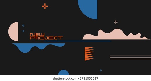 Fondo Abstractas para el diseño. Una Plantilla para la publicidad en un estilo moderno. Ilustración con estilo para el cartel. Gráficos con estilo	
