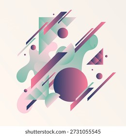 Fondo Abstractas para el diseño. Una Plantilla para la publicidad en un estilo moderno. Ilustración con estilo para el cartel. Gráficos de moda y con estilo.
