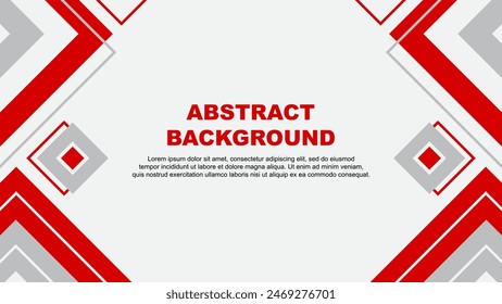Abstract Background Design Template. Banner Wallpaper Vector Illustration. Red Background