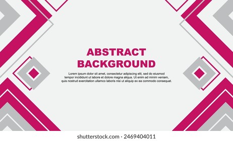 Abstrakte Hintergrunddesign-Vorlage. Banner Bildschirmhintergrund Vektorillustration. Rosa Hintergrund