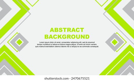 Abstract Background Design Template. Banner Wallpaper Vector Illustration. Lime Green Background
