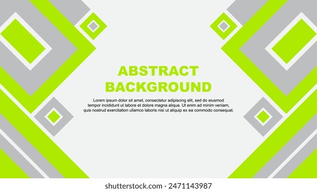 Abstract Background Design Template. Banner Wallpaper Vector Illustration. Lime Green Cartoon