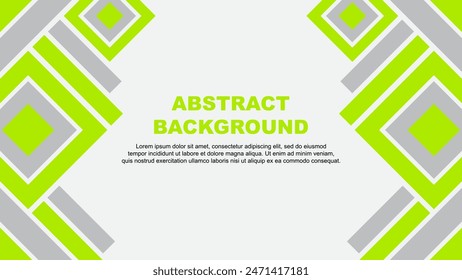 Abstract Background Design Template. Banner Wallpaper Vector Illustration. Lime Green