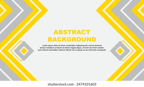 Abstract Background Design Template. Banner Wallpaper Vector Illustration. Yellow Design