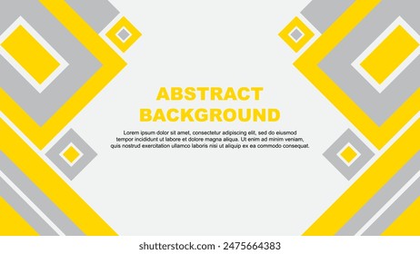 Abstract Background Design Template. Banner Wallpaper Vector Illustration. Yellow Cartoon