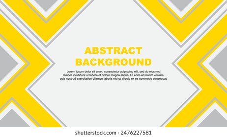 Abstract Background Design Template. Banner Wallpaper Vector Illustration. Yellow Vector