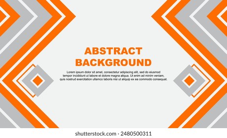 Abstract Background Design Template. Banner Wallpaper Vector Illustration. Orange Design
