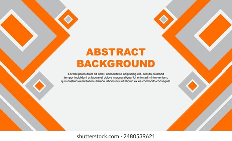 Abstract Background Design Template. Banner Wallpaper Vector Illustration. Orange Cartoon