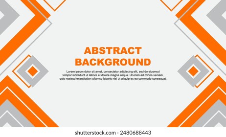Abstract Background Design Template. Banner Wallpaper Vector Illustration. Orange Background