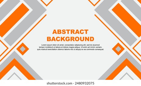 Abstrakte Hintergrunddesign-Vorlage. Banner Bildschirmhintergrund Vektorillustration. Orangenflagge