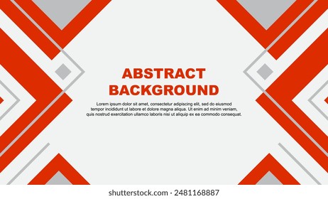 Abstract Background Design Template. Banner Wallpaper Vector Illustration. Deep Orange Illustration