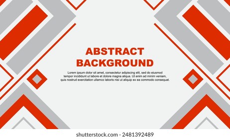 Abstract Background Design Template. Banner Wallpaper Vector Illustration. Deep Orange Flag