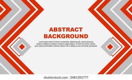 Abstrakte Hintergrunddesign-Vorlage. Banner Bildschirmhintergrund Vektorillustration. Deep Orange Design