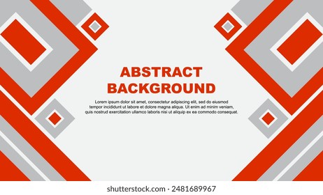 Abstract Background Design Template. Banner Wallpaper Vector Illustration. Deep Orange Cartoon