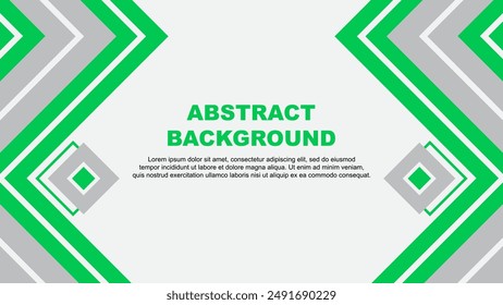 Abstract Background Design Template. Banner Wallpaper Vector Illustration. Green Design