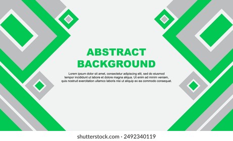 Abstract Background Design Template. Banner Wallpaper Vector Illustration. Green Cartoon