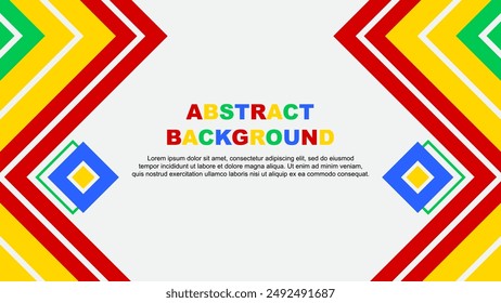 Abstract Background Design Template. Banner Wallpaper Vector Illustration. Colorful Rainbow Design