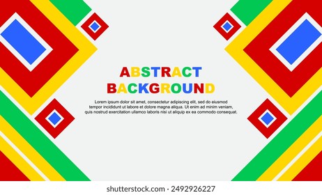 Abstract Background Design Template. Banner Wallpaper Vector Illustration. Colorful Rainbow Cartoon