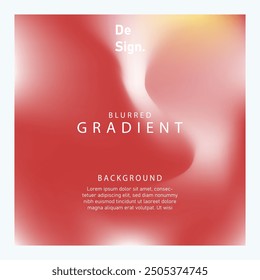 Abstract background design template bright red gradient color on white