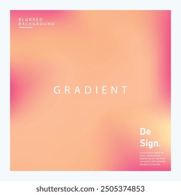 Abstract background design template bright orange gradient color on white