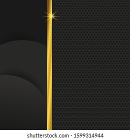 abstract background design template with golden 