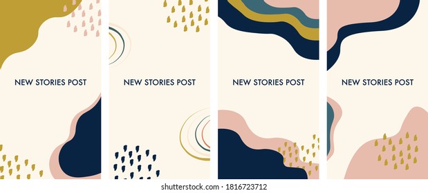 Abstract background Design templates for social media posts and instagram stories, cards, posters with trendy design. Abstract shape with minimal design. Vector illustration.