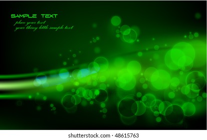 Diseño de fondo abstracto - Luces transparentes sobre ondas coloridas