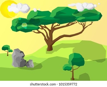 abstract background design tree sun could Geometry nature