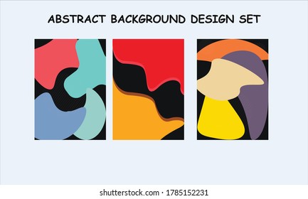 Abstract background design in trendy color.Easy to customize the shape