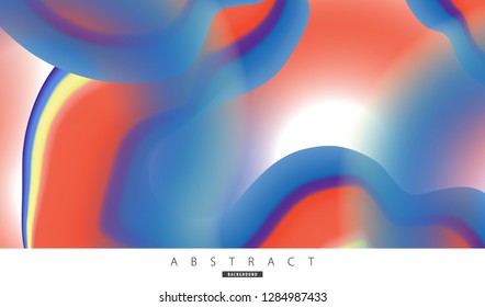 Abstract background for design. Trendy liquid gradients. Eps10 vector.