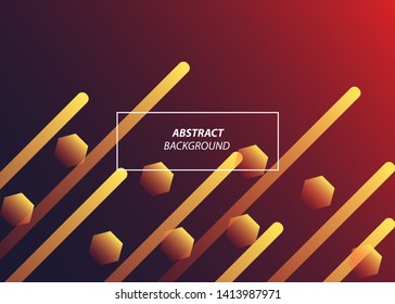 Abstract background design. Trendy shapes background with color gradient composition