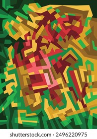 Diseño de fondo abstracto. El diseño de fondo con colores únicos da como resultado el descubrimiento de obras abstractas.