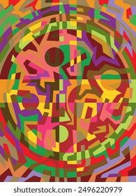 Diseño de fondo abstracto. El diseño de fondo con colores únicos da como resultado el descubrimiento de obras abstractas.