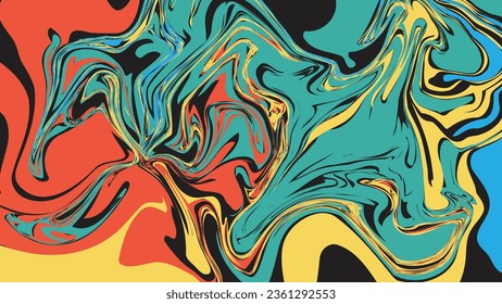 Abstract background design with various cool and realistic colors svg