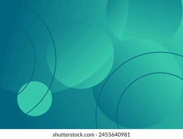 Abstract background design vector, with a blue and green color palette, incorporating circular elements. Featuring a copy space area