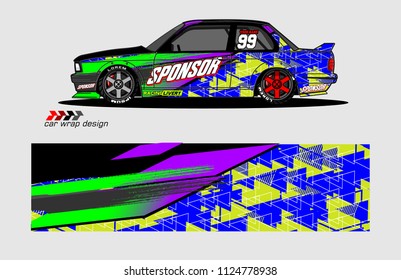 abstract background design vector for car decal and vehicle vinyl wrap