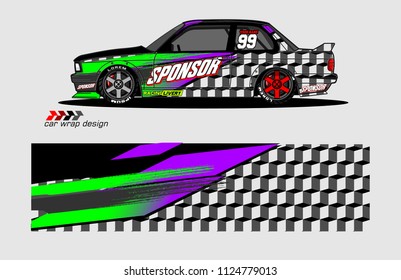 abstract background design vector for car decal and vehicle vinyl wrap