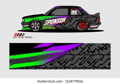 abstract background design vector for car decal and vehicle vinyl wrap