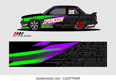 abstract background design vector for car decal and vehicle vinyl wrap