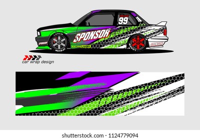 abstract background design vector for car decal and vehicle vinyl wrap