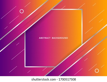 Abstract background for design, Vector and illustration, Fluid gradient liquid abstract geometric shapes banner.