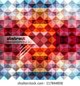 Abstract background design vector. Triangles mosaic design template.