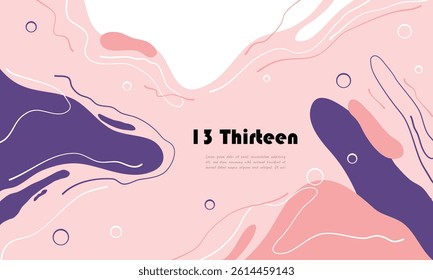 abstract background design vector design with unique drawn