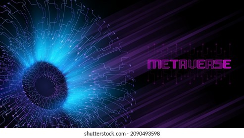 Abstract background design for virtual reality metaverse