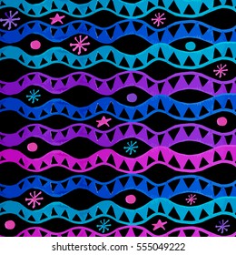 Abstract background for design. Wave form. Bright colors. Vector illustration.