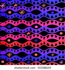 Abstract background for design. Wave form. Bright colors. Vector illustration.