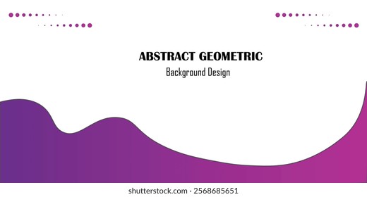 Abstract background design with wave, geometric shapes. Purple design unique and also interesting, composition Vector illustration. Design element for web banners, posters, banner, web ,posters.